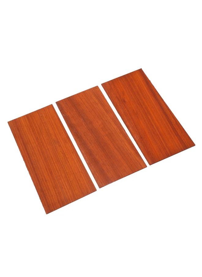 3Pcs Guitar Veneer Sheet Wood Grain Mahogany Guitar Veneer Plate Accessory for Decoration