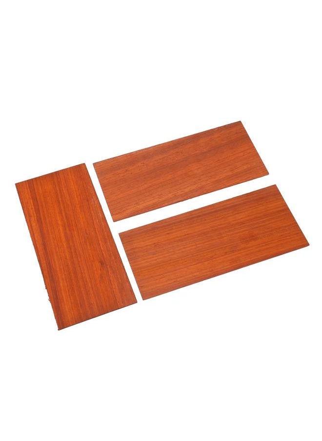 3Pcs Guitar Veneer Sheet Wood Grain Mahogany Guitar Veneer Plate Accessory for Decoration