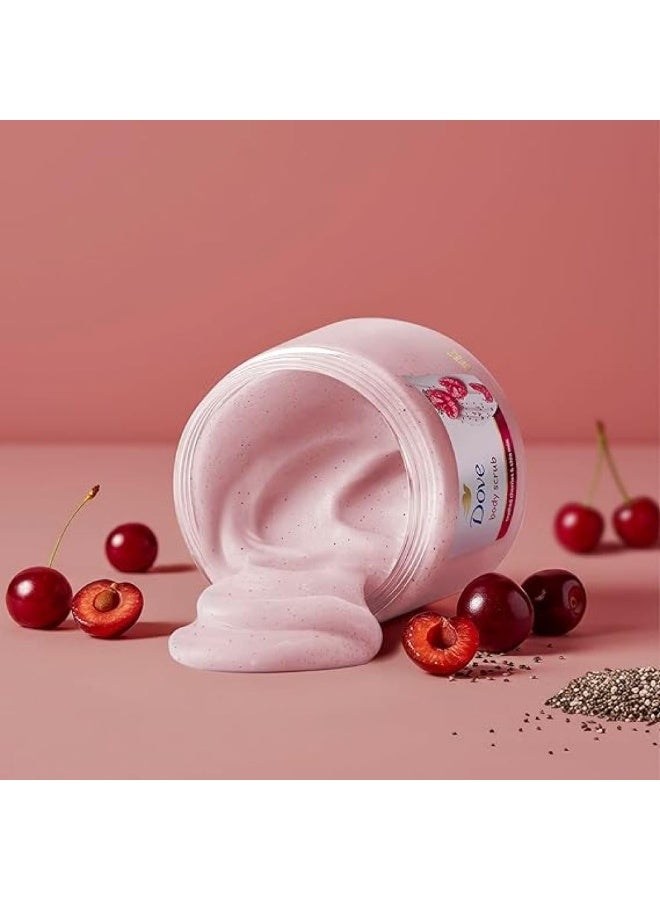 Dove Cherry & Shea Body Scrub - 425g - Image 5