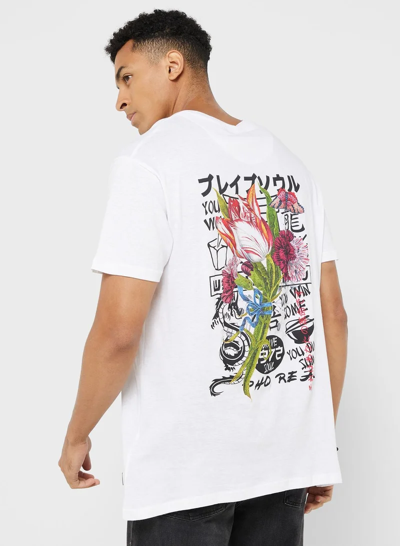 BRAVE SOUL Floral T-Shirt