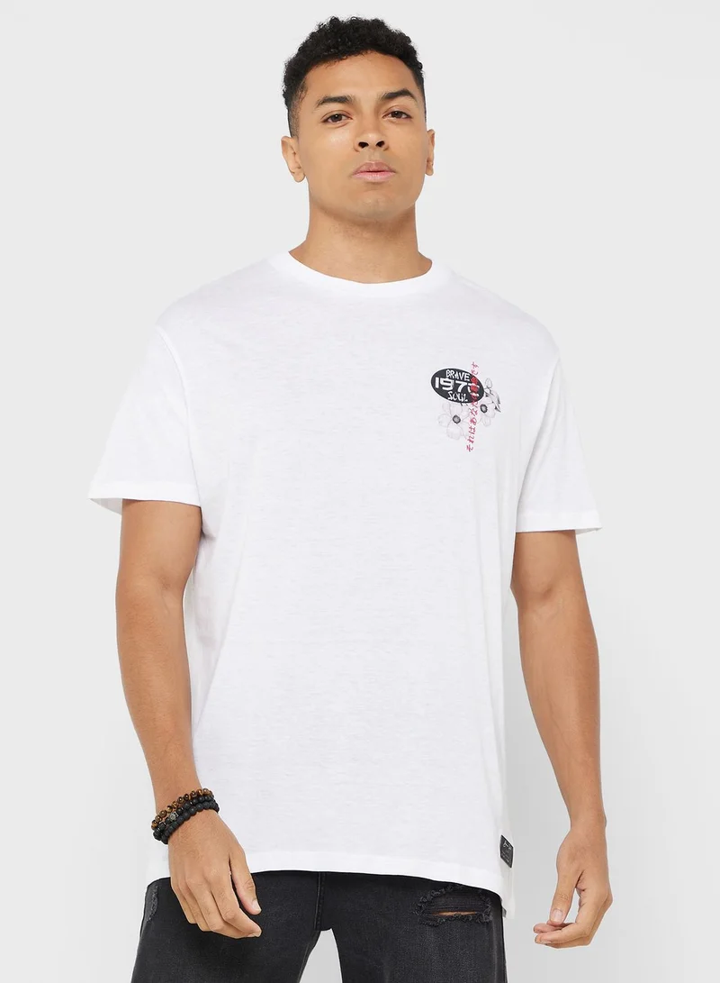BRAVE SOUL Floral T-Shirt