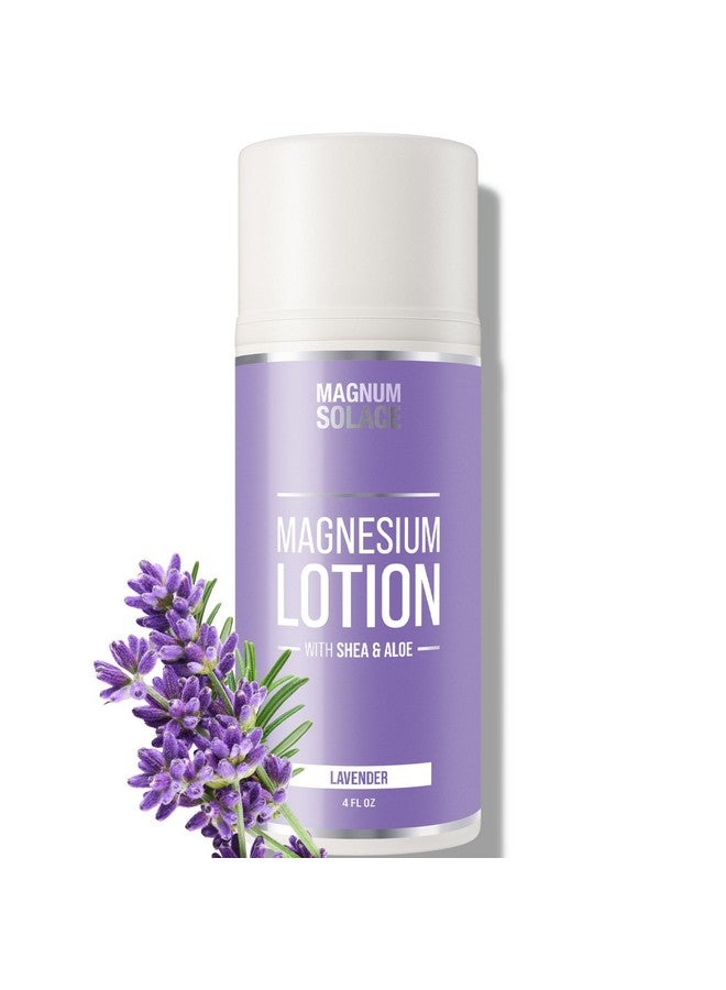 Magnum Solace Magnesium Lotion With Aloe Shea Coconut Alternative To Topical Magnesium Cream Lavender - Image 1