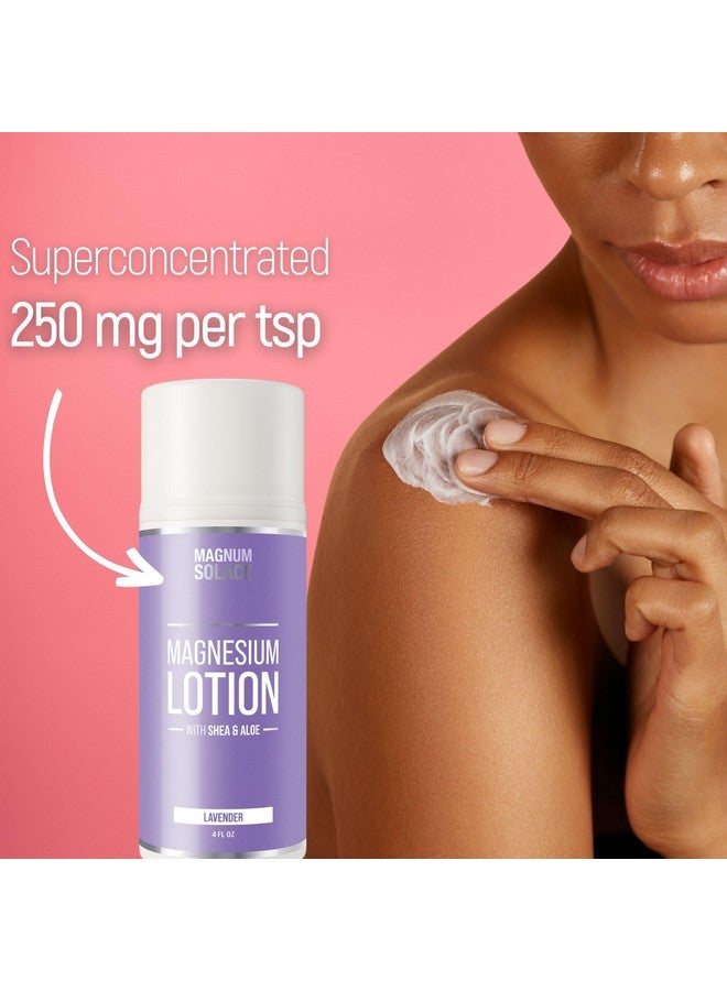 Magnum Solace Magnesium Lotion With Aloe Shea Coconut Alternative To Topical Magnesium Cream Lavender - Image 2