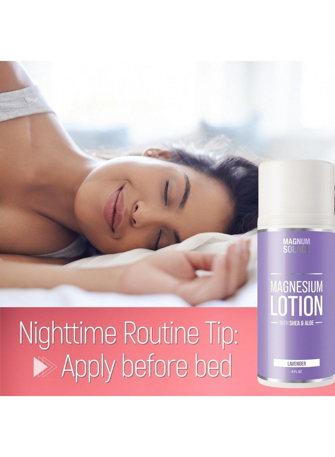 Magnum Solace Magnesium Lotion With Aloe Shea Coconut Alternative To Topical Magnesium Cream Lavender - Image 4