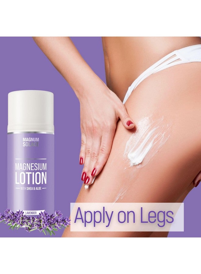 Magnum Solace Magnesium Lotion With Aloe Shea Coconut Alternative To Topical Magnesium Cream Lavender - Image 3