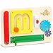 deMoca Sensory Busy Board for 1 Year Old Travel Wooden Montessori Busy Board for Toddlers 13 Switch and Fidget Activity Board for Early Motor Skills and Travel Play - Image 2