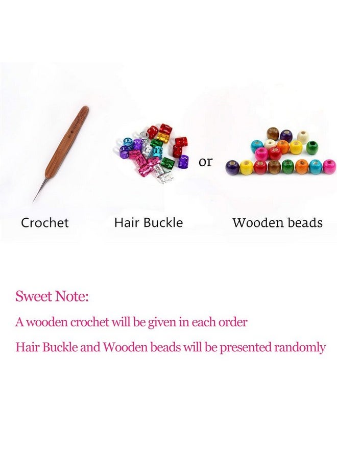 Aosome - Blonde Color Real Human Hair Dreadlock Extensions Full Handmade 10 Strands Braiding Hair Extensions 20 Inch - Image 1