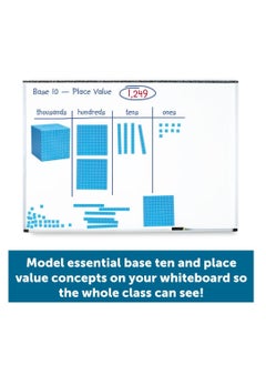 LEARNING RESOURSES Magnetic Math Marvel: Giant Base Ten Set by Learning Resources  - Image 2
