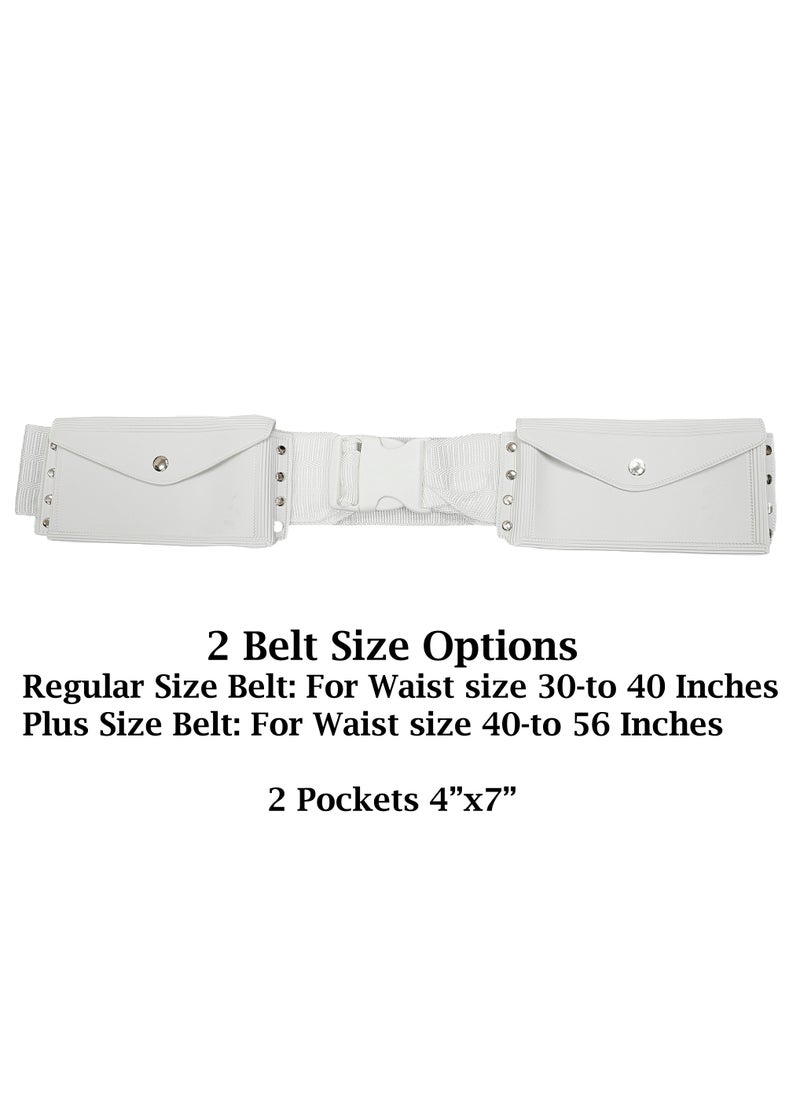 Fabienne - 2-Piece Ihram Towel Set for Men with Plus Size Belt for Waists Over 40 Inches - Non-Stitched Umrah Towel, Pure White Hajj Towel Ihram for Men - Image 1