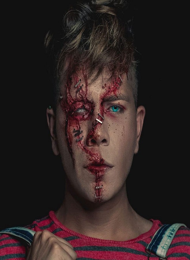 Mehron Makeup Stage Blood - 6 Pack of Easy to Fill Empty Capsules with 0.5 Ounce Tube of Blood - (Bright Arterial) - Image 3