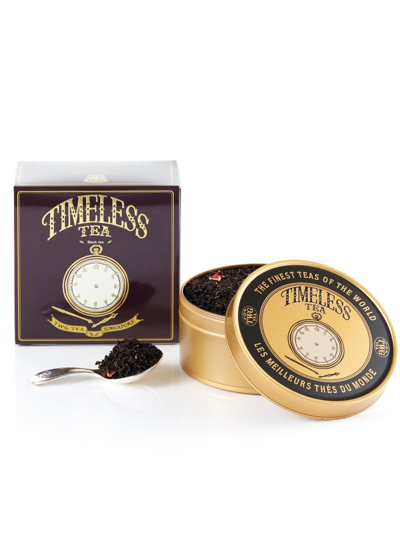 TWG Tea Timeless Tea | Black Tea | Marigold Petals | Caviar Tin, 100g | Gift Set - Image 1