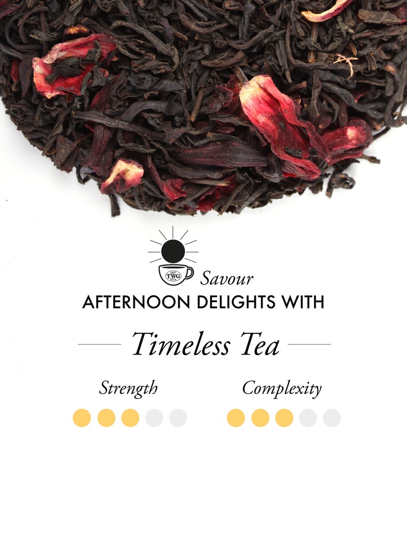 TWG Tea Timeless Tea | Black Tea | Marigold Petals | Caviar Tin, 100g | Gift Set - Image 2