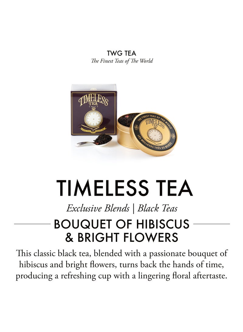 TWG Tea Timeless Tea | Black Tea | Marigold Petals | Caviar Tin, 100g | Gift Set - Image 3