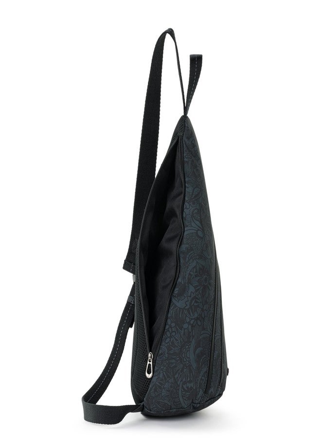 Sakroots On The Go Large Sling Backpack in Eco-Twill, Convertible Crossbody Bag, Black Spirit Desert - Image 3