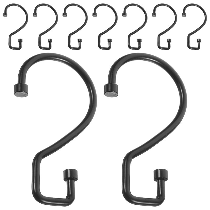 Decorative Shower Curtain Hooks, Cylinder S Hook Design for Easy Hanging and Removal - Image 1