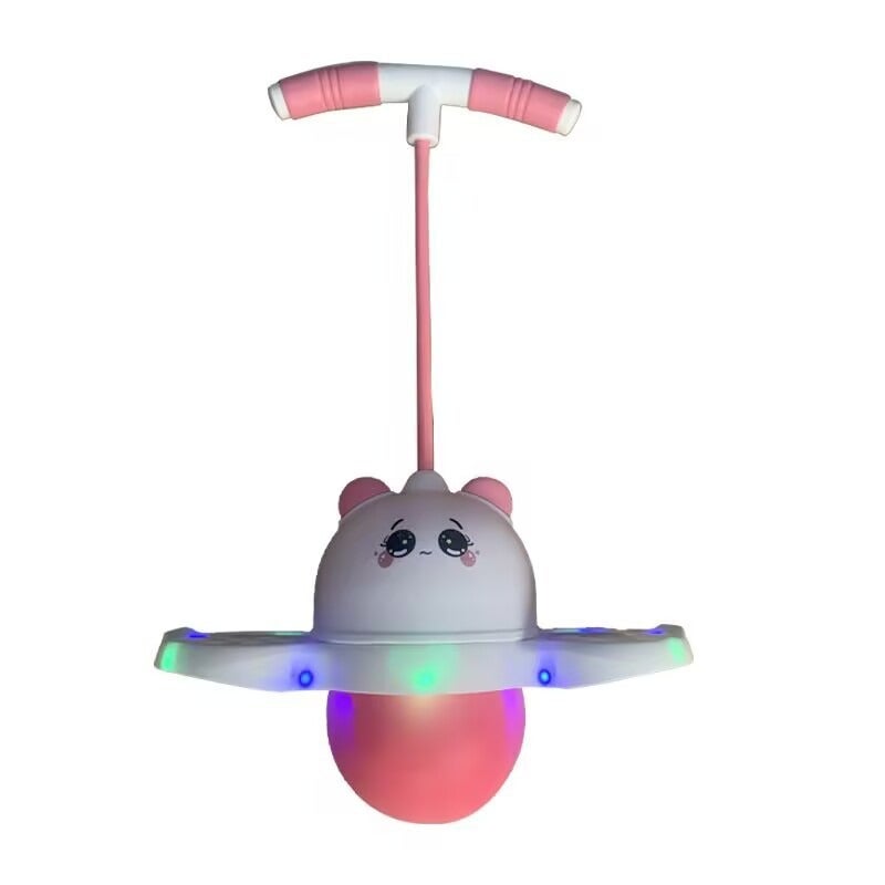Glowing Kids' Hop Ball with Air Pump - Bouncing Toy for Balance Training - Image 5