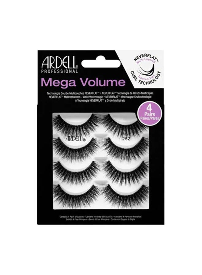 ARDELL False Eyelashes Mega Volume 252, 1 pack (4 pairs per pack) - Image 1