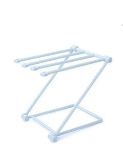 Generic Foldable Kitchen Paper Towel Rack Perforation-free Roll Paper Rack Shelf Dishcloth Stand Plastic Wrap Rag Storage Rack  - Image 1