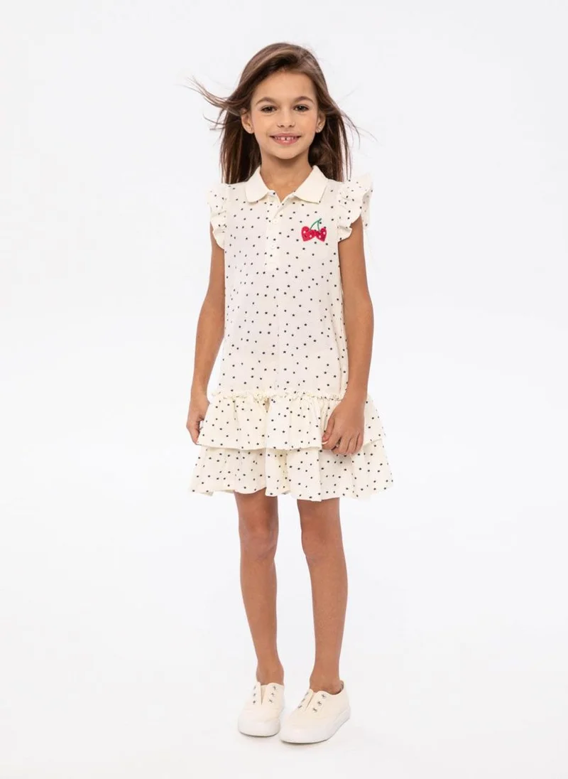 مينوتي Kids Girls Printed Polo Dress