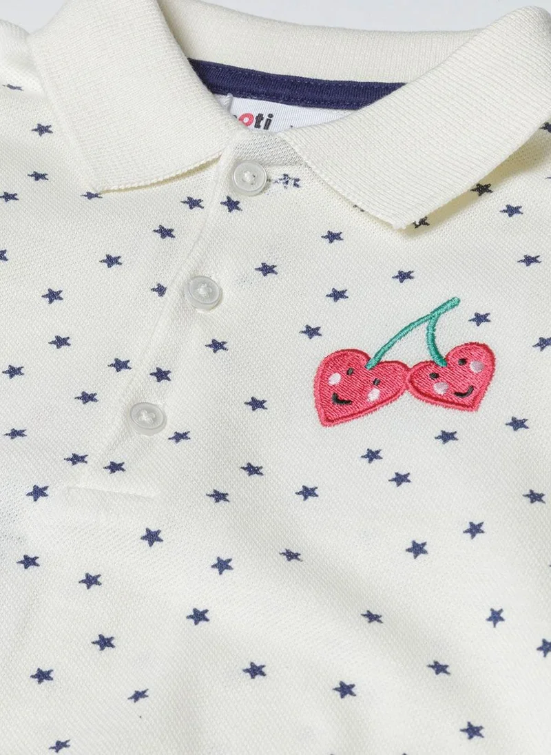 MINOTI Girls Star Print Polo Dress