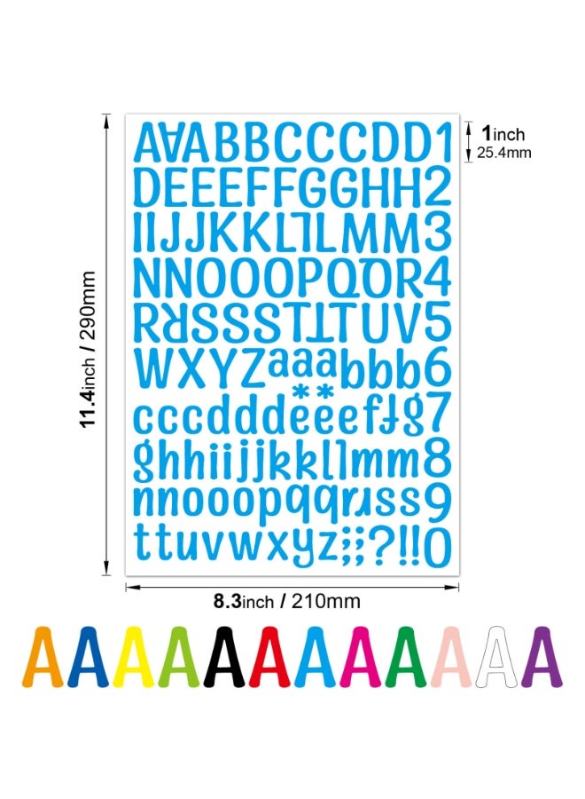 NOVOLAN Letter Sticker Color English Letter Number Combination Diy Sticker Water Bottles, Laptops, Notebooks Decoration Waterproof Sticker, Educational Easy to Apply 12-Piece Set Different Color - Image 5