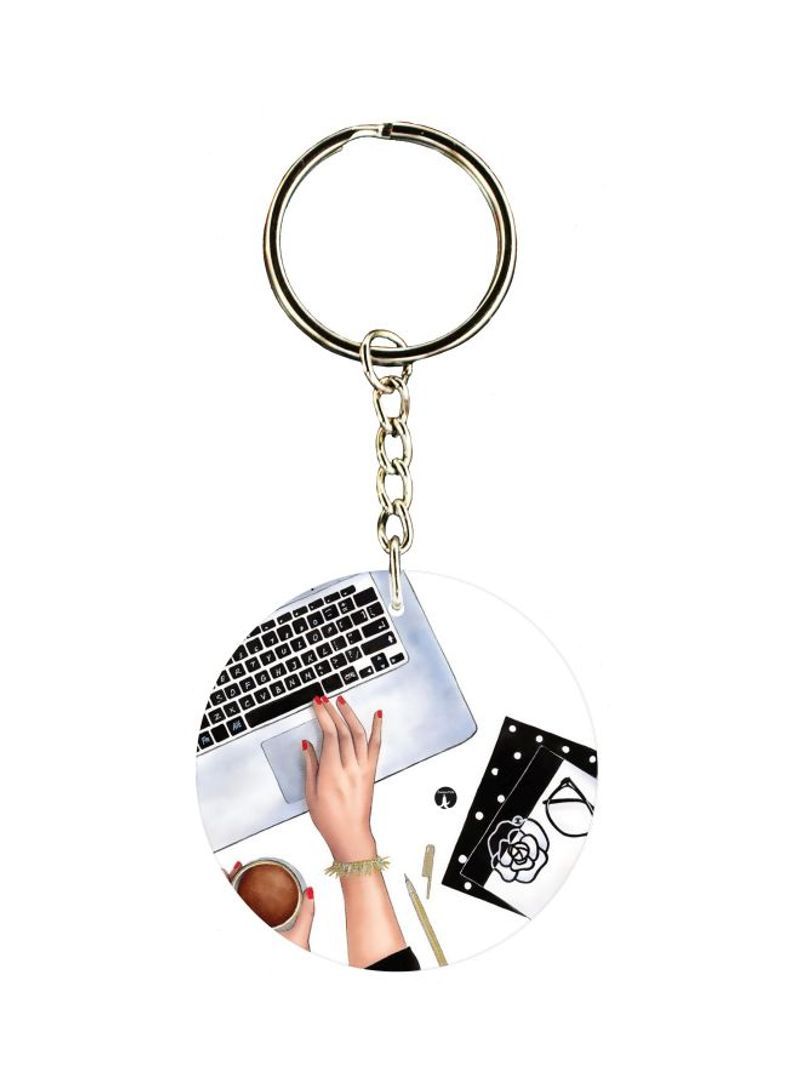 Double Side Printed Keychain