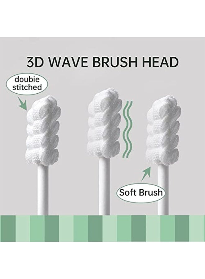 DMG TECH Baby Tongue Cleaner, DMG Baby Toothbrush, Disposable Infant Toothbrush Clean Mouth, Babies Soft Gauze Toohthbrush, Newborn Oral Cleaning Stick Dental Care for 0-36 Month - Image 3