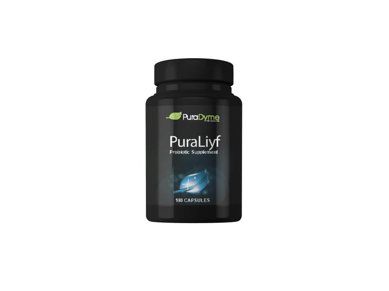 PuraDyme PuraLiyf Digestive Enzymes with Probiotics Probiotic Supplement Enhanced with Proteolytic Enzymes for Digestion by Lou Corona 180 Capsules