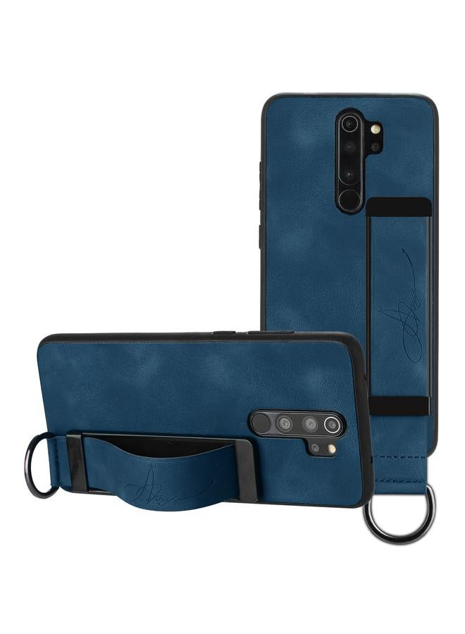 Case For Xiaomi Redmi Note 8 Pro Wristband Holder Leather Back Phone Case