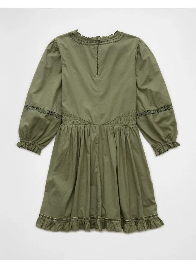 American Eagle Embroidered Mini Dress