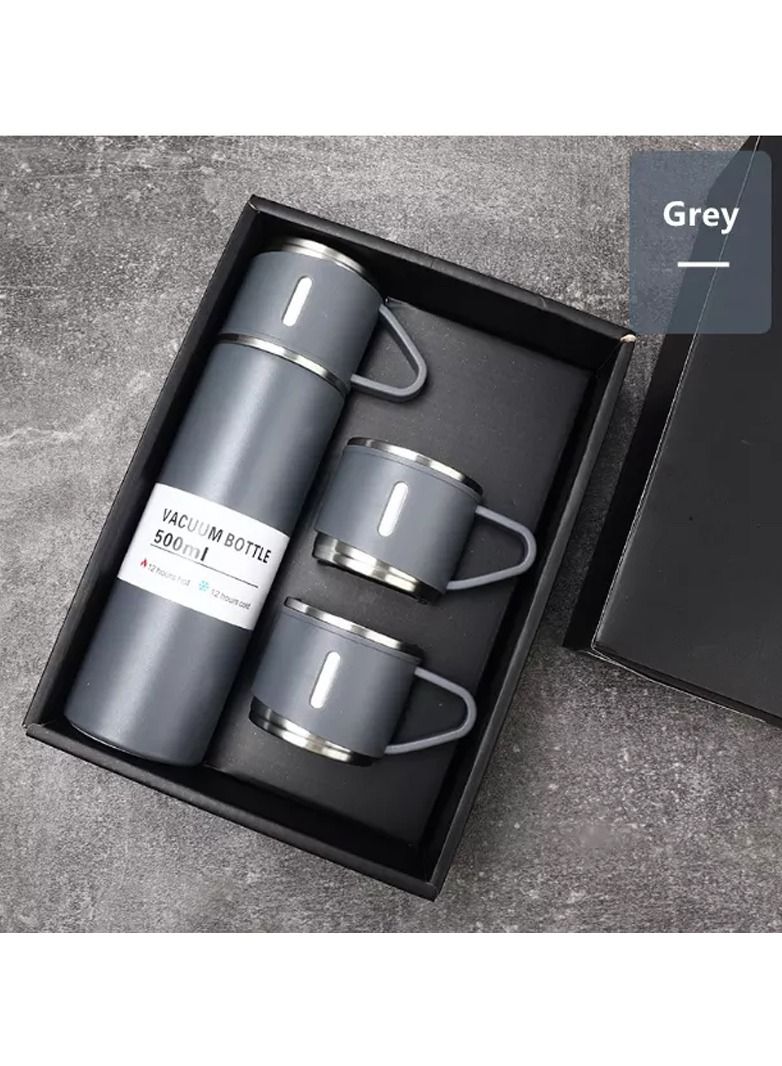 زجاجة فراغ مزدوجة الطبقة للرجال والنساء مع كوب محمول هدية عمل كوب قهوة 304 من الفولاذ المقاوم للصدأ