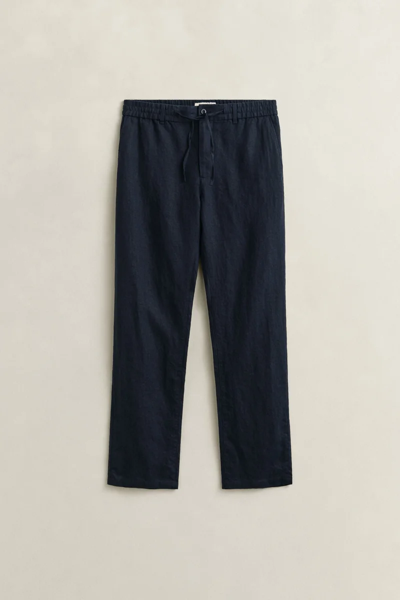 Gant  Regular Fit Linen Drawstring Pants for Men | Best Price UAE