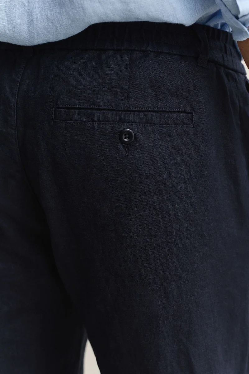 Gant  Regular Fit Linen Drawstring Pants for Men | Best Price UAE
