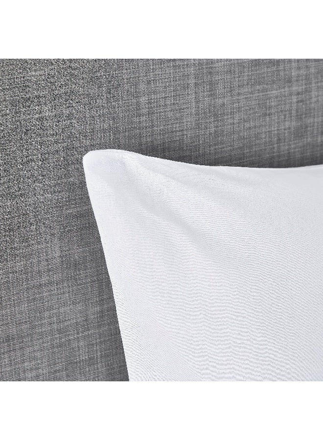 Home Box Ballina 2-Piece Solid Cotton Pillow Cover Set 75 x 50 cm - Image 2