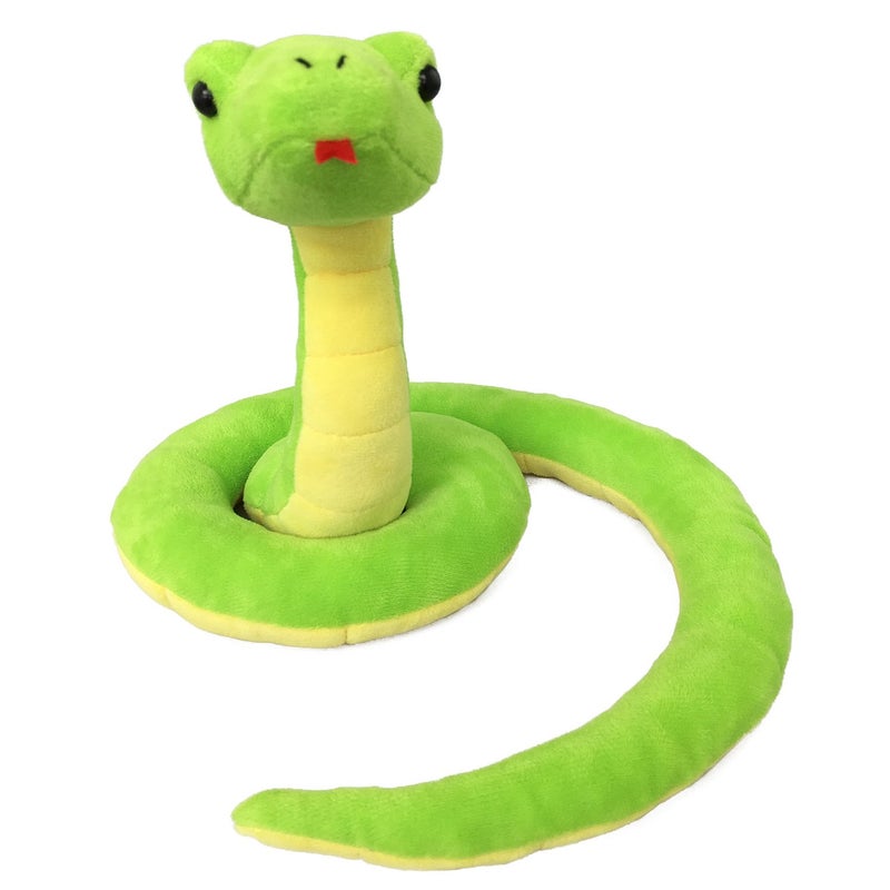 Ice King Bear Lifelike Green Snake Stuffed Animal Plush Toy Standing - Image 2