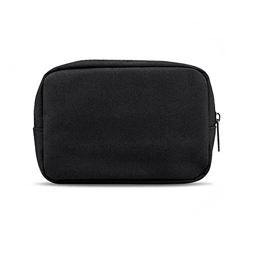 ERCRYSTO Universal Electronics/Accessories Soft Carrying Case Bag, Durable & Light-weight,Suitable for Out-going, Business, Travel and Cosmetics Kit (Small-Black) - Image 1