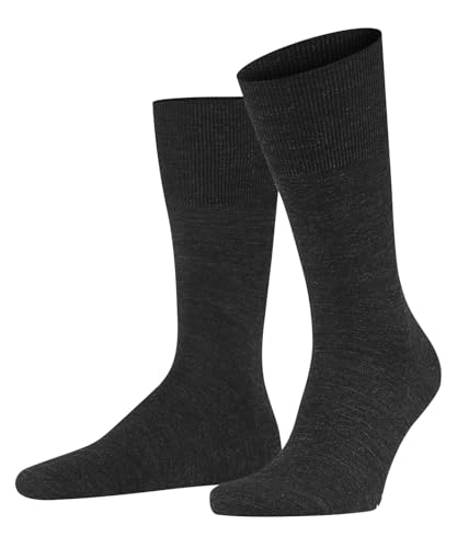 FALKE Men's Airport Dress Socks, Merino Wool Cotton Blend, Over the Calf, for Business and Casual, Black More Colors, 1 Pair - Image 1