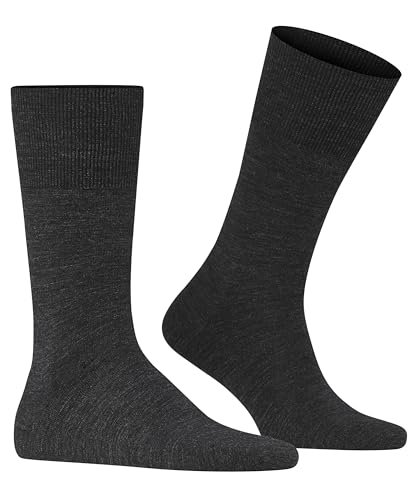 FALKE Men's Airport Dress Socks, Merino Wool Cotton Blend, Over the Calf, for Business and Casual, Black More Colors, 1 Pair - Image 5