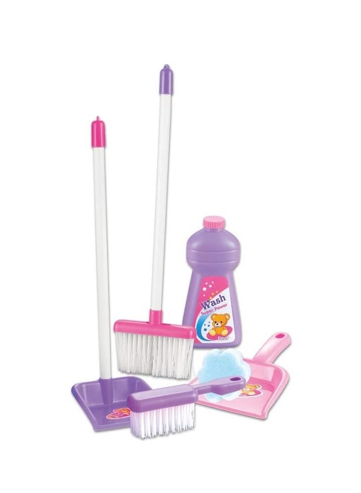 كيكو مكنسة كهربائية بمؤثرات ضوئية وصوتية، لعبة أطفال، مجموعة منزلية مع مكنسة ومجرفة وإكسسواراتها، متعددة الألوان - Image 3