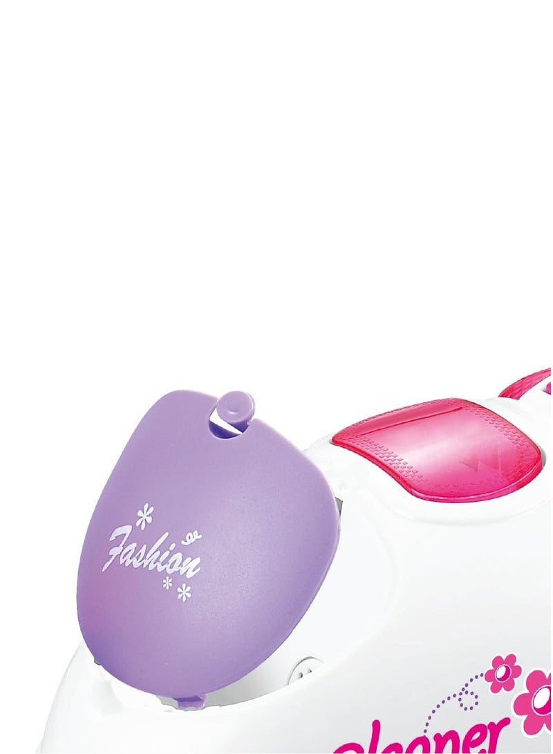 كيكو مكنسة كهربائية بمؤثرات ضوئية وصوتية، لعبة أطفال، مجموعة منزلية مع مكنسة ومجرفة وإكسسواراتها، متعددة الألوان - Image 5