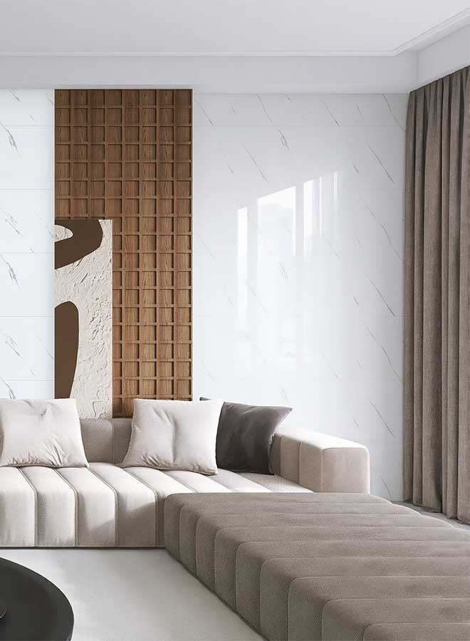 RAWAID 10-Pack Peel and Stick Waterproof White Wall Panels – Heat-Resistant Decorative Tiles for Kitchen, Bathroom, Living Room, Bedroom, TV Wall – 31.5" × 15.75" - Image 5