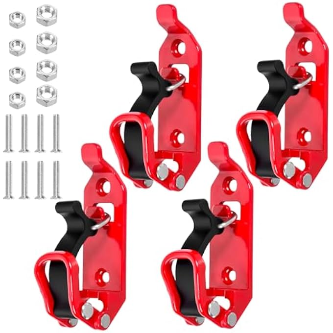 rayihni 4 Pcs Shovel Mount for Roof Rack, Metal Rubber Clamps, Wall Mounting Brackets, Quick Release Axe Holder Mount Kit, Car Accessories for Roof Rack Truck Boats Equipment and Tools - Image 1
