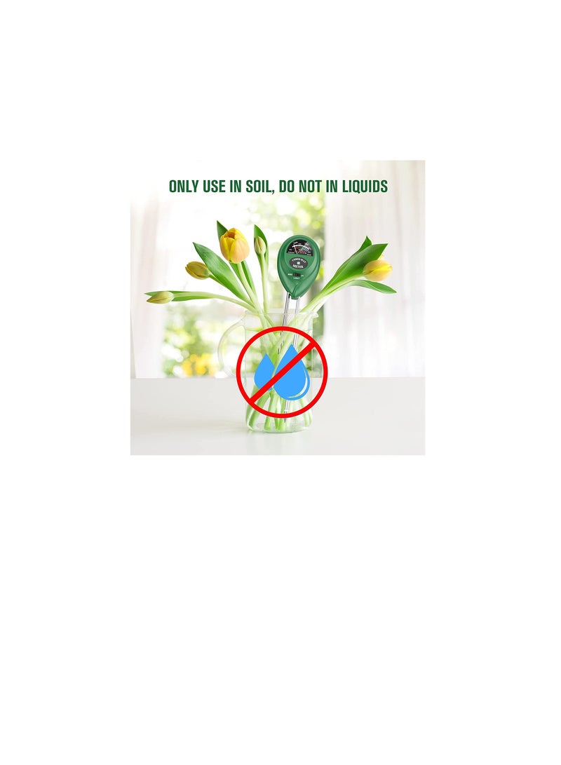 Atree Soil pH Meter, 3-in-1 Soil Tester Kits with Moisture,Light and PH Test for Garden, Farm, Lawn, Indoor & Outdoor (No Battery Needed) - Image 3