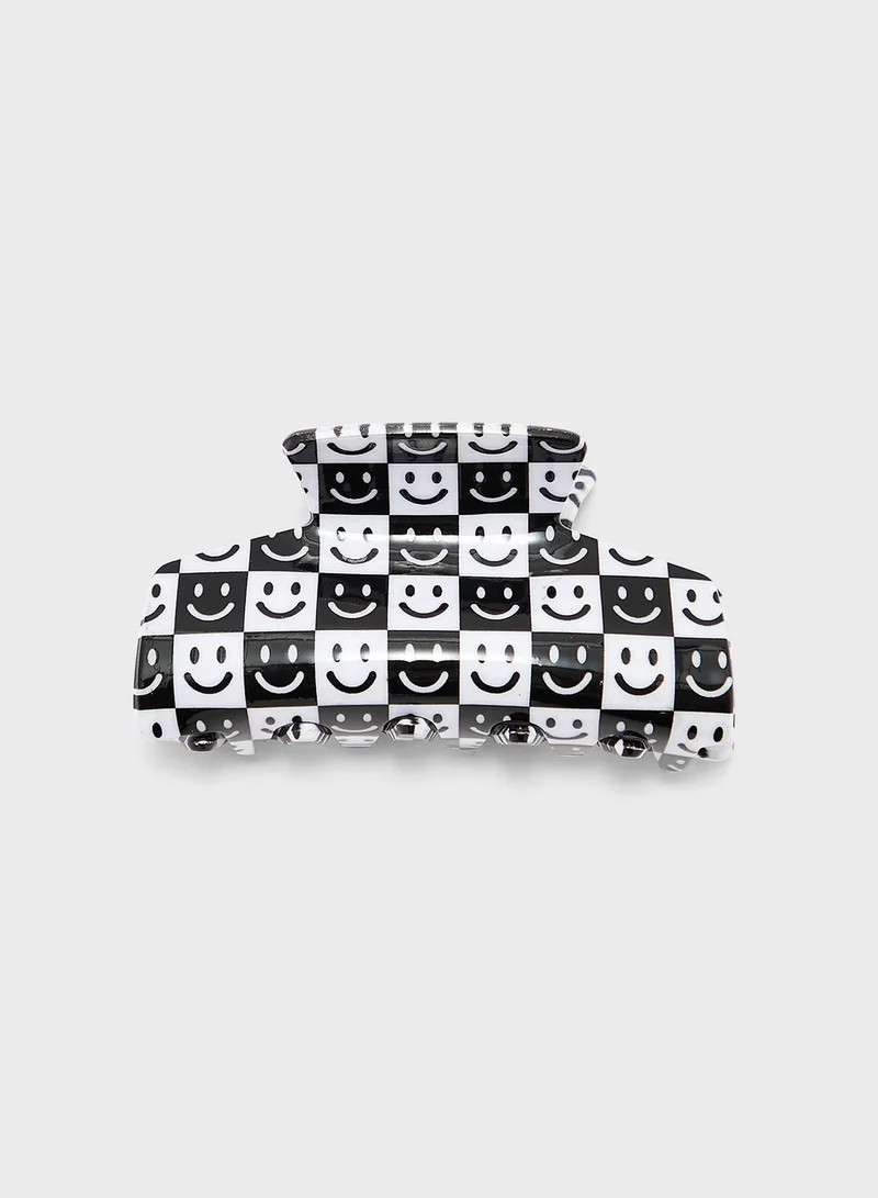 Ginger Smiley Emoji Claw Clip