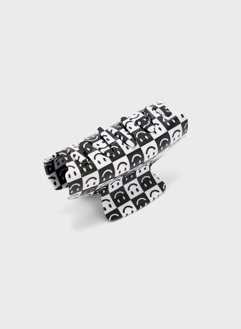 Ginger Smiley Emoji Claw Clip