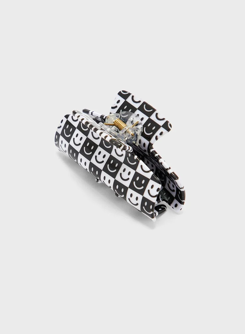 Ginger Smiley Emoji Claw Clip