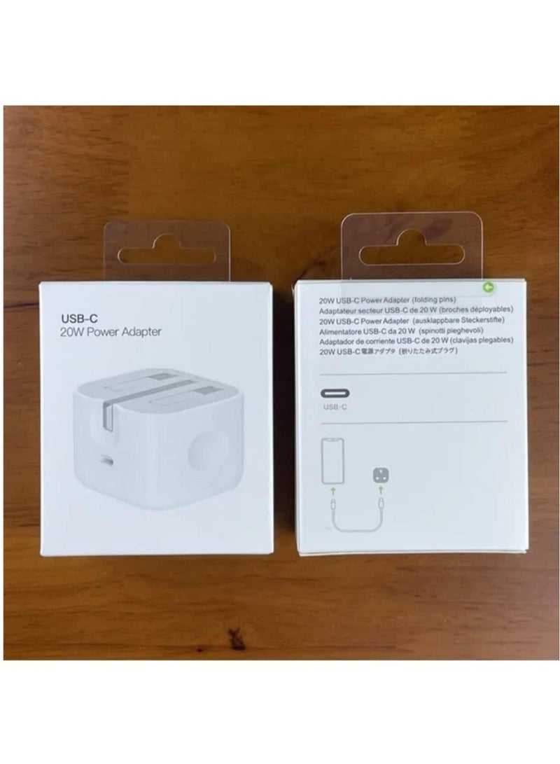 MUNTAQI Fast Charging Wall 20W Adapter Compatible with Apple iPhone 13 Pro Max/12 Pro Max/11PRO /iPad - Image 4