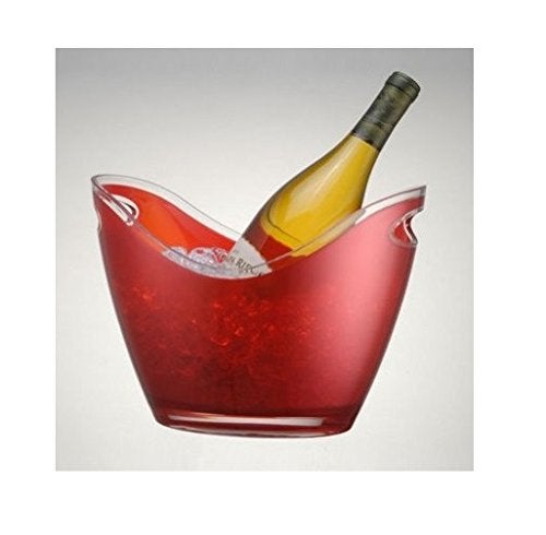 Prodyne Vino Gondola Wine Bucket, Red, 2 Bottle - Image 2