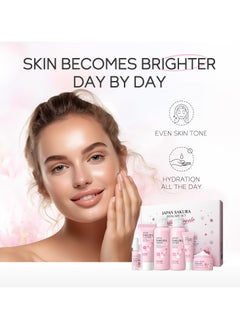 SAKURA Sakura Skin Care Kit for Teen Girls and Women, Facial Care Set, Gift for Cleansing and Treatment, Hydration and Anti-Aging (6pcs)  - Image 3