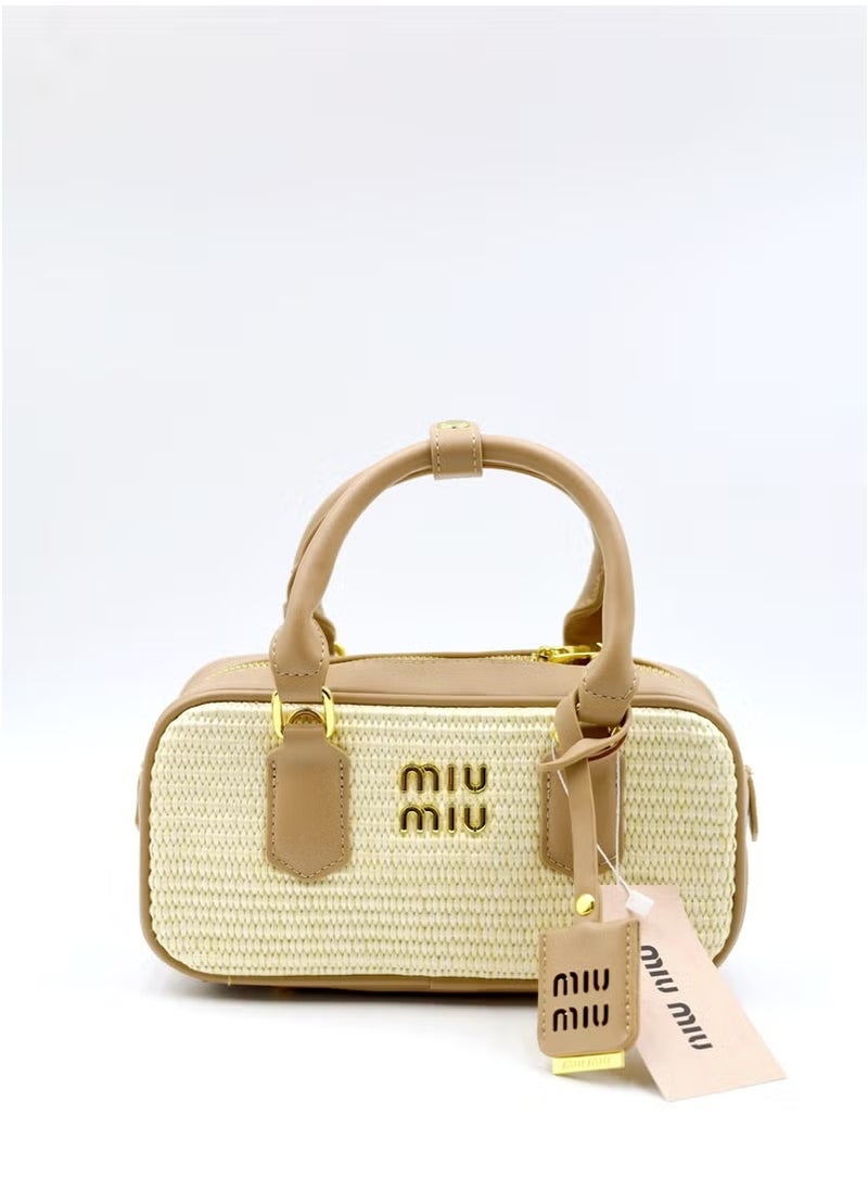 Miu Miu Bowling Pleated Vintage Crossbody Shoulder Bag  - Image 1